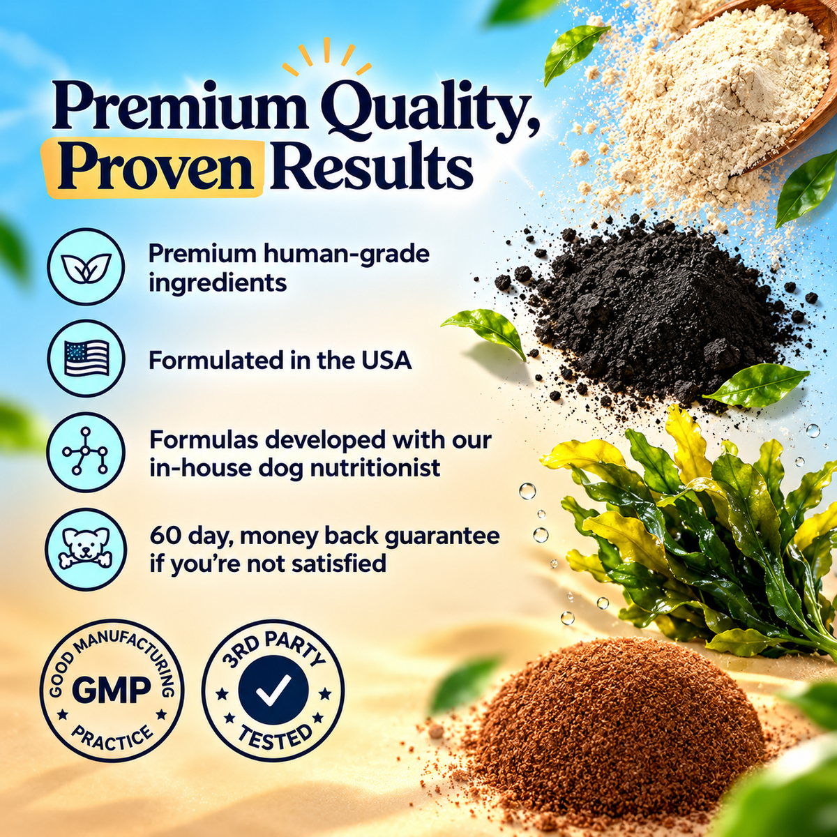 Dental Powder — Fresh Breath, Cleaner Teeth & Healthier Gums for Dogs